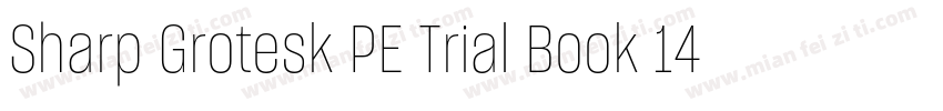 Sharp Grotesk PE Trial Book 14字体转换